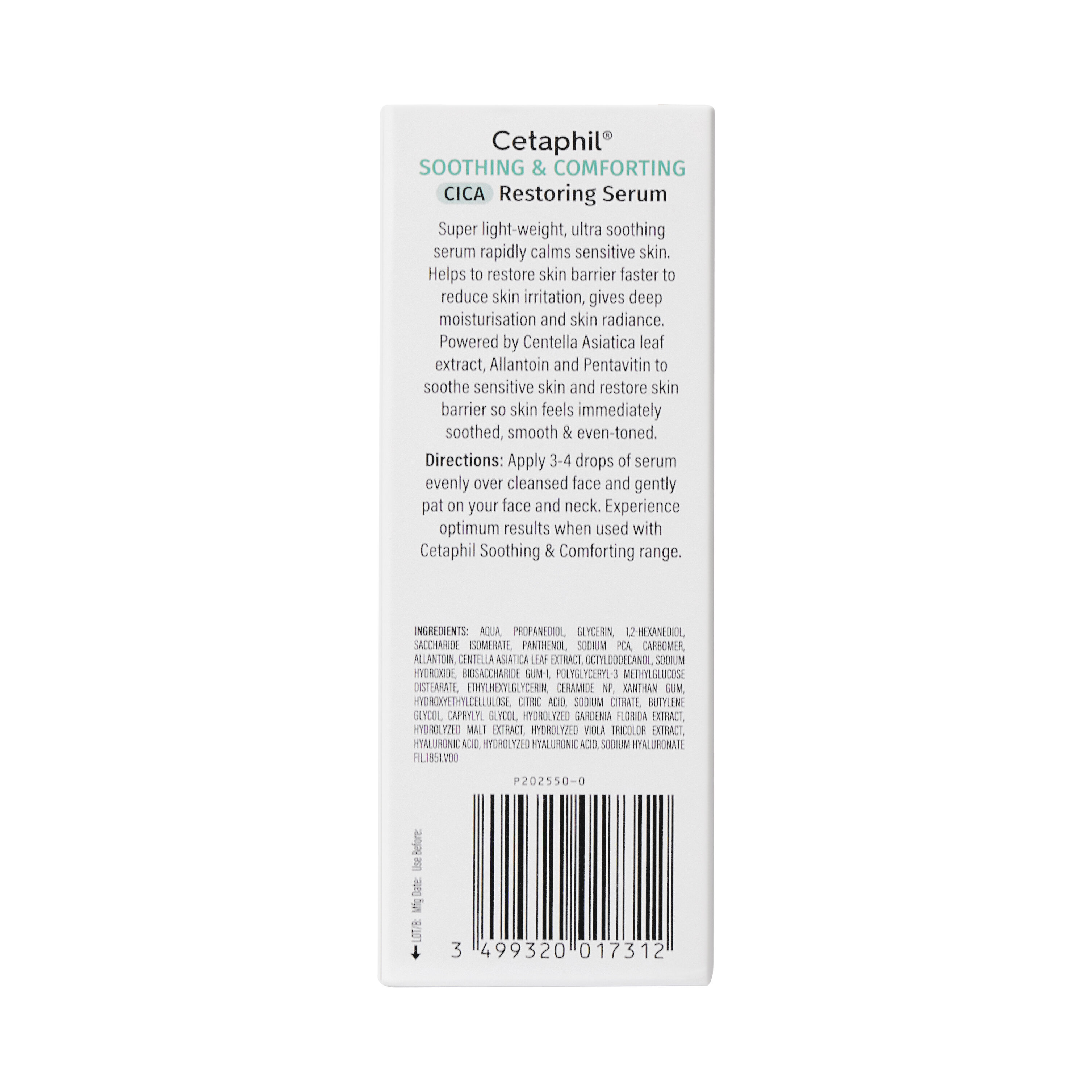 Cetaphil Soothing and Comforting CICA Restoring Serum - 30ml