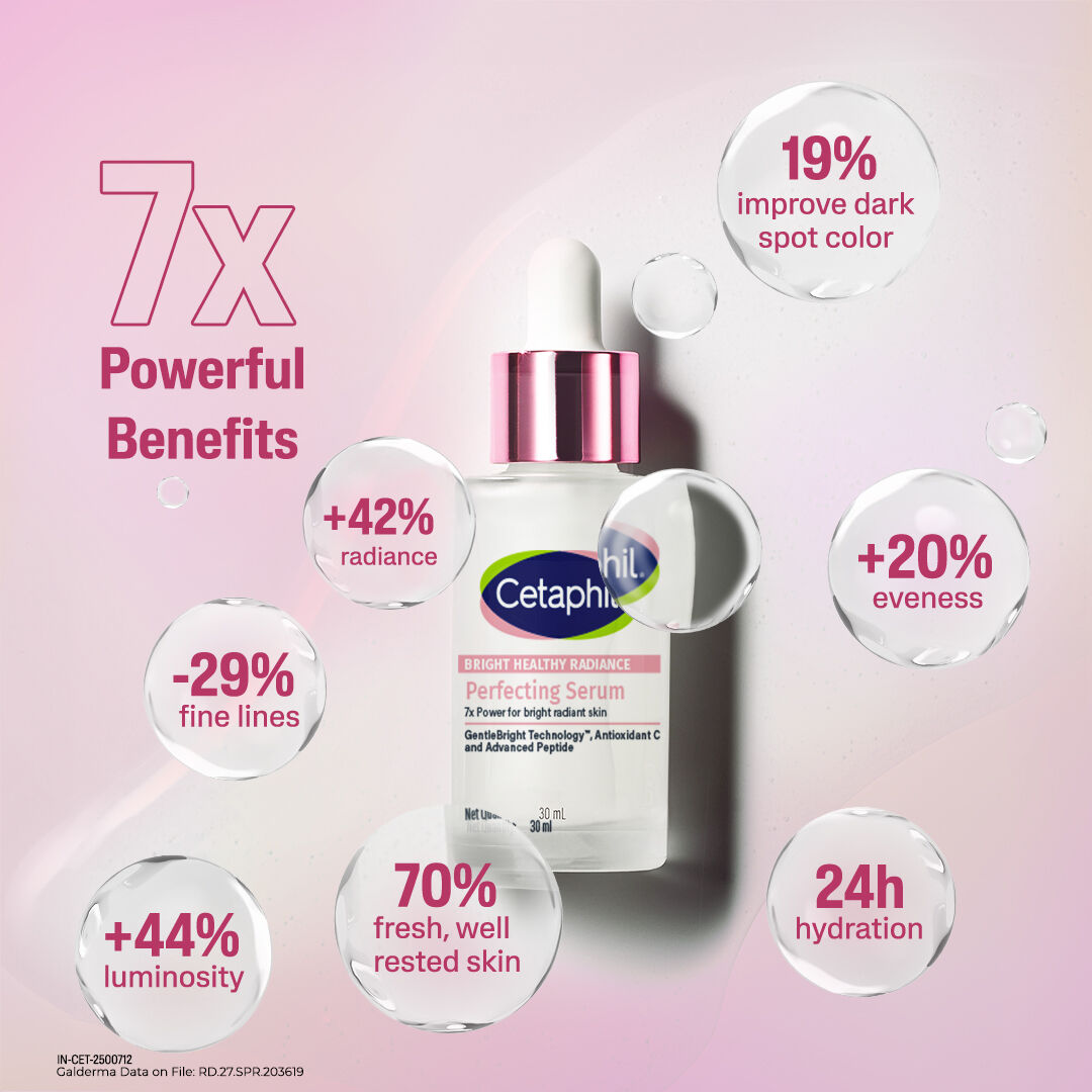 Cetaphil Bright Healthy Radiance Perfecting Serum with Antioxidant C and Advanced Peptides