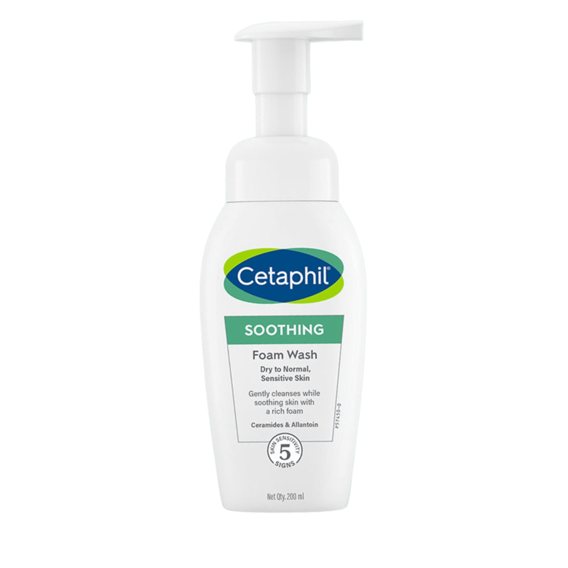 Cetaphil Soothing Foam Wash 200 ml for Dry to Normal Skin with Ceramides