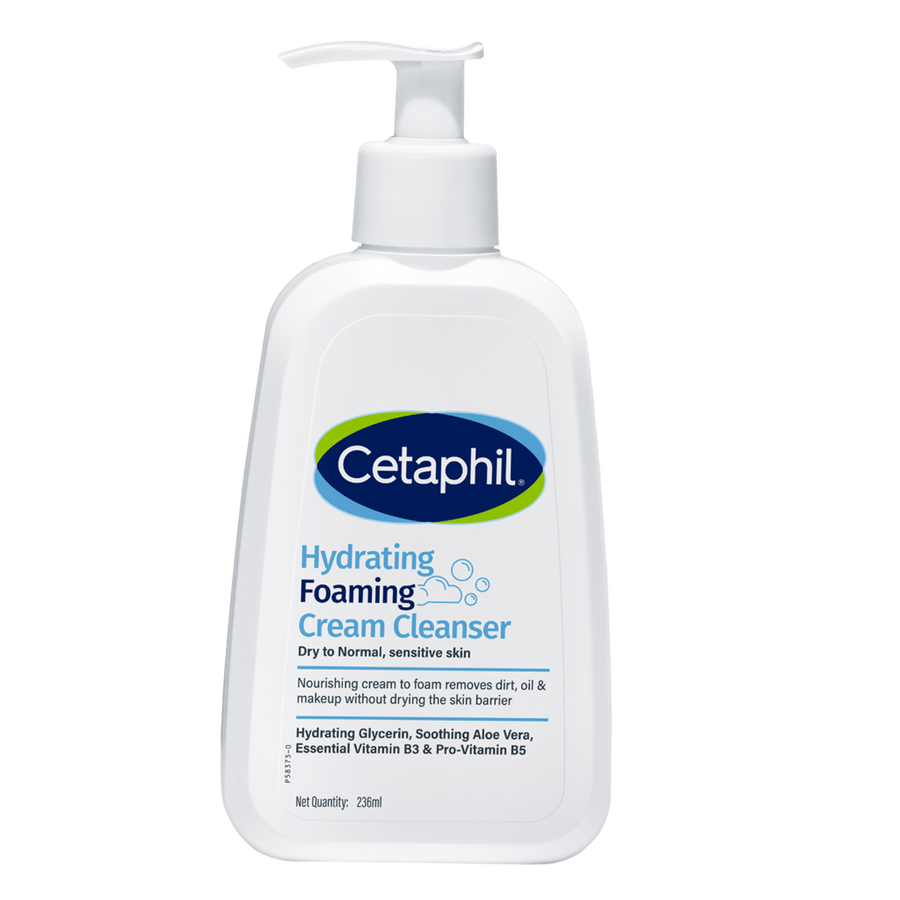 Cetaphil Hydrating Foaming Cream Cleanser For Men, for Dry to Normal Skin, Sensitive Skin