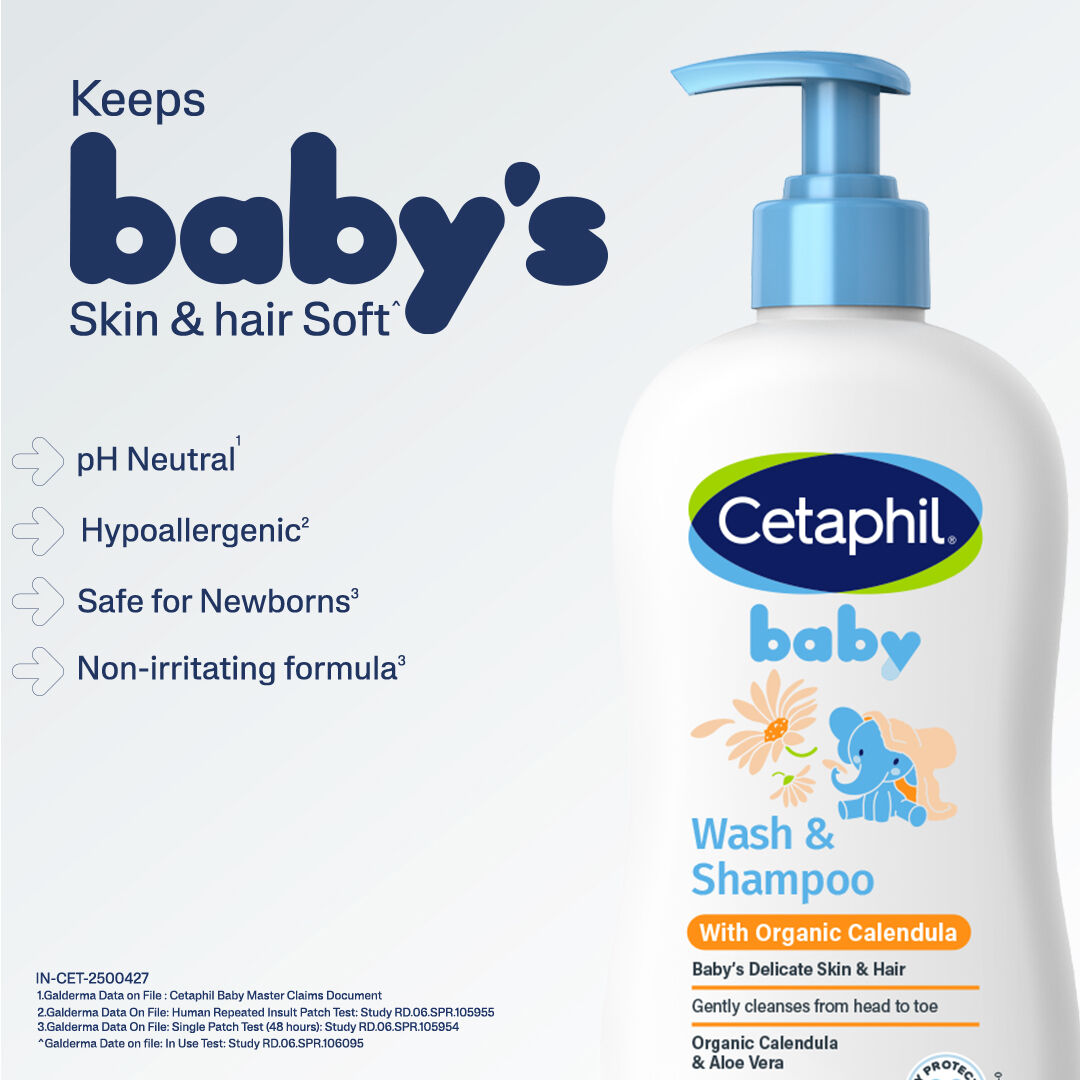 Baby Wash & Shampoo with Organic Calendula