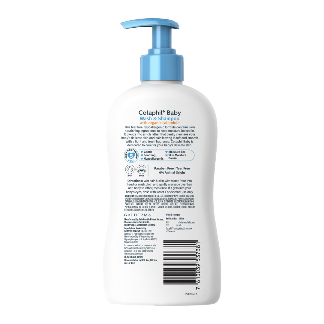 Baby Wash & Shampoo with Organic Calendula